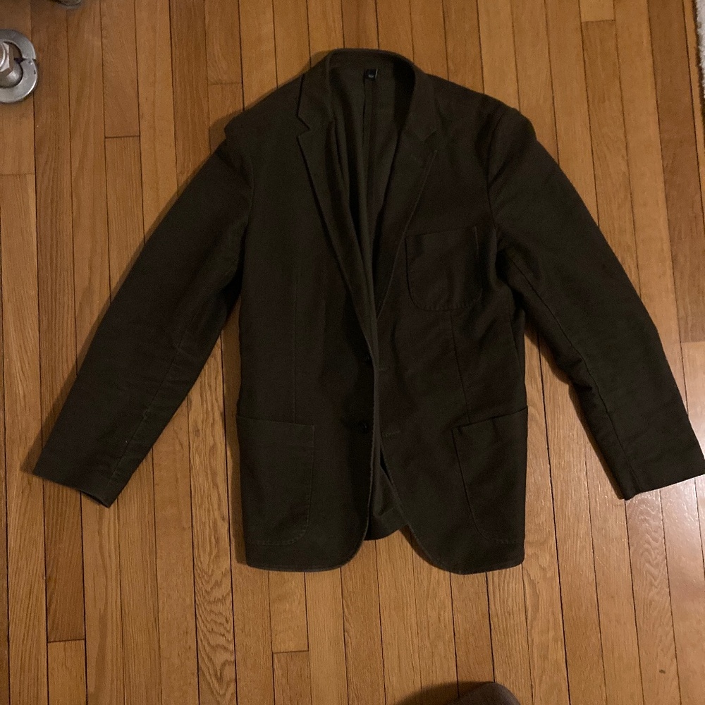 J.Crew Factory Brown Moleskin Blazer 42L